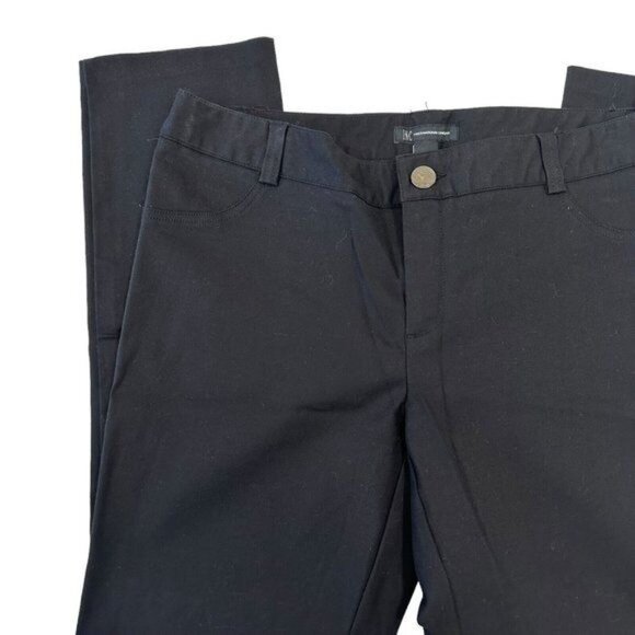 INC International Concepts Women SZ 12 Black Slim Leg Business Casual Dress Pant - Picture 2 of 10